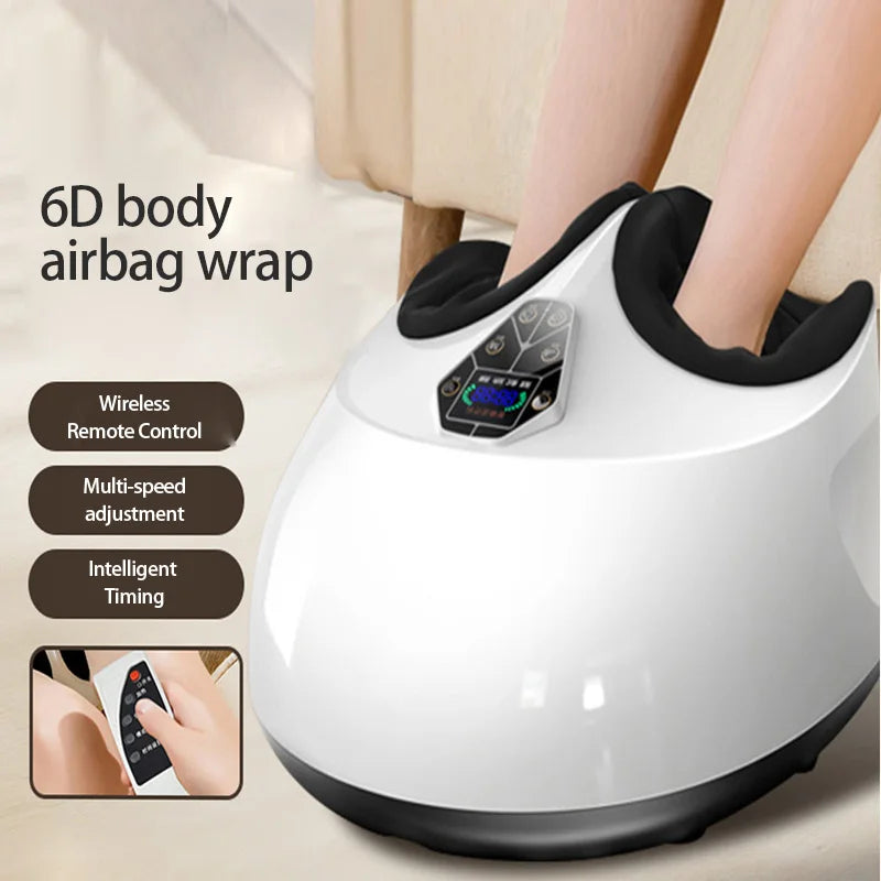 RelaxStep 360 – מכשיר עיסוי רגליים עם עטיפת אוויר מלאה, שלט אלחוטי ומצבי עיסוי