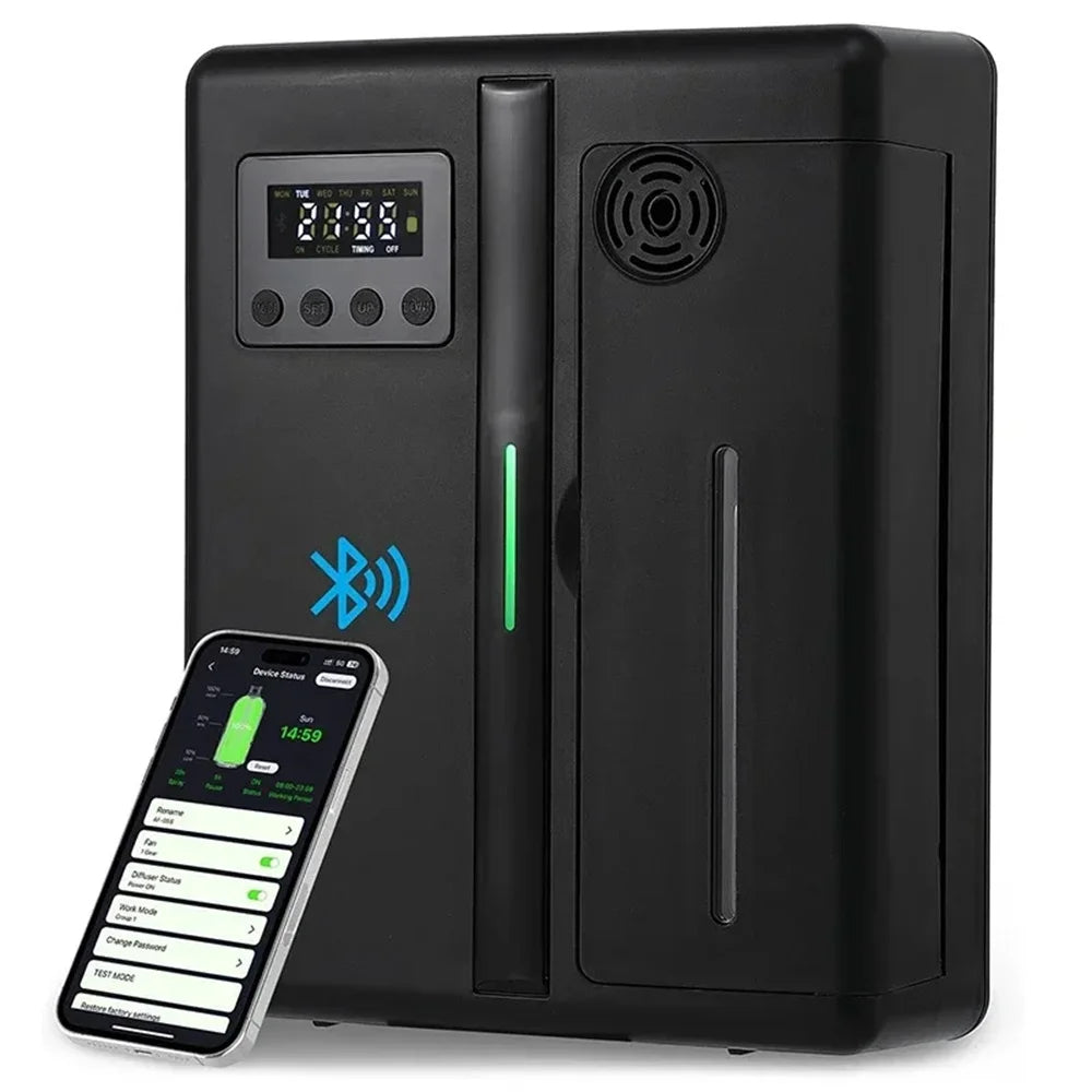 מפיץ ריח חכם Bluetooth לחללים גדולים – עד 130 מ"ר