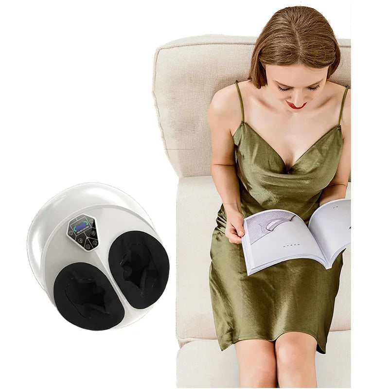 RelaxStep 360 – מכשיר עיסוי רגליים עם עטיפת אוויר מלאה, שלט אלחוטי ומצבי עיסוי