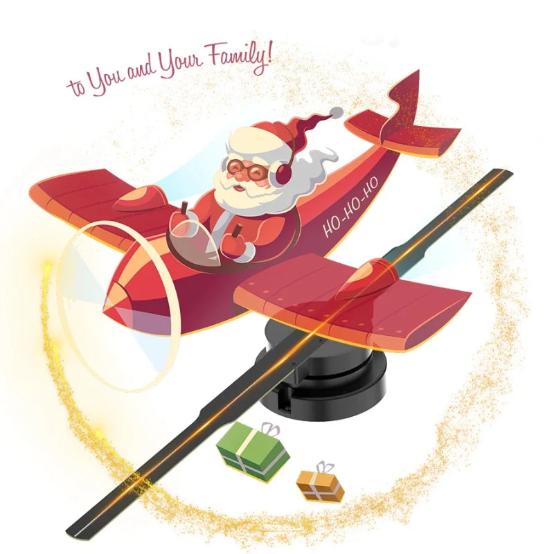 3D Hologram Projector Fan Remote Wifi Control 3d led projector Display Player