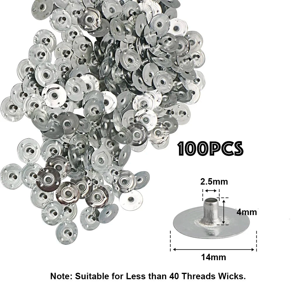 Candle Wick Tabs Metal