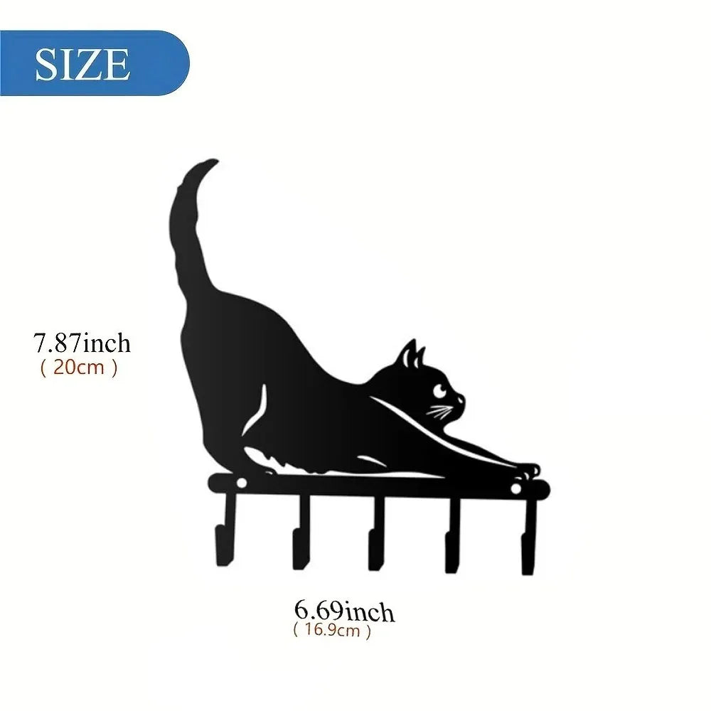 Charming Cat Family Garden Stakes