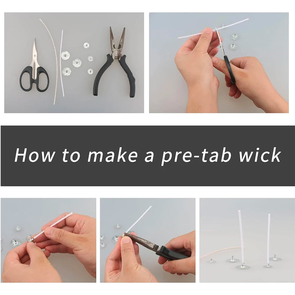 Candle Wick Tabs Metal