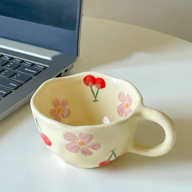 Flower Ceramic Mugs