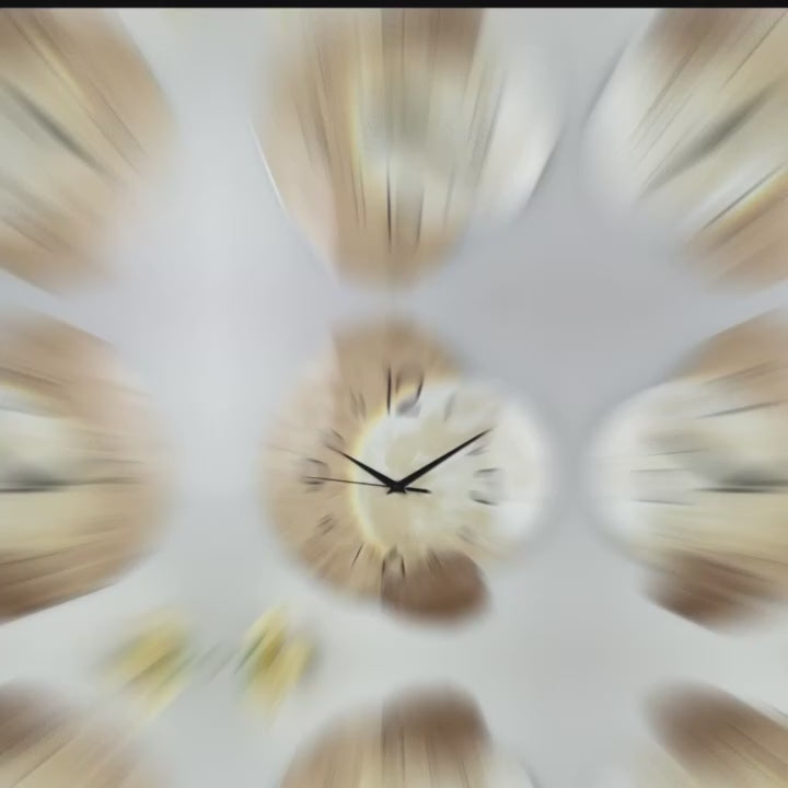 שעון קיר יוקרתי בעיצוב אומנותי מודרני
